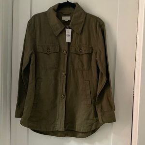 NWT Loft Lightweight Army Style jacket